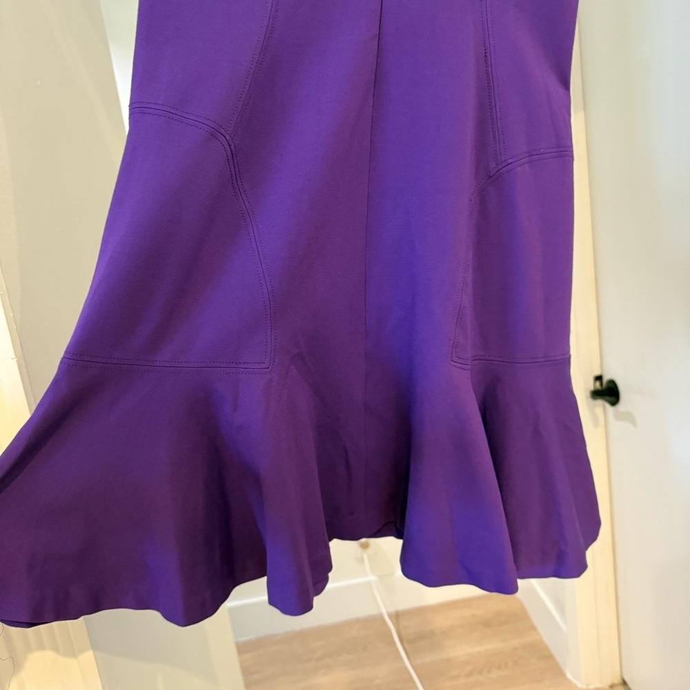 Diane Von Furstenberg Purple Jaelyn Mini Dress Sz 10 Minimalist Quiet Luxury - Picture 13 of 13